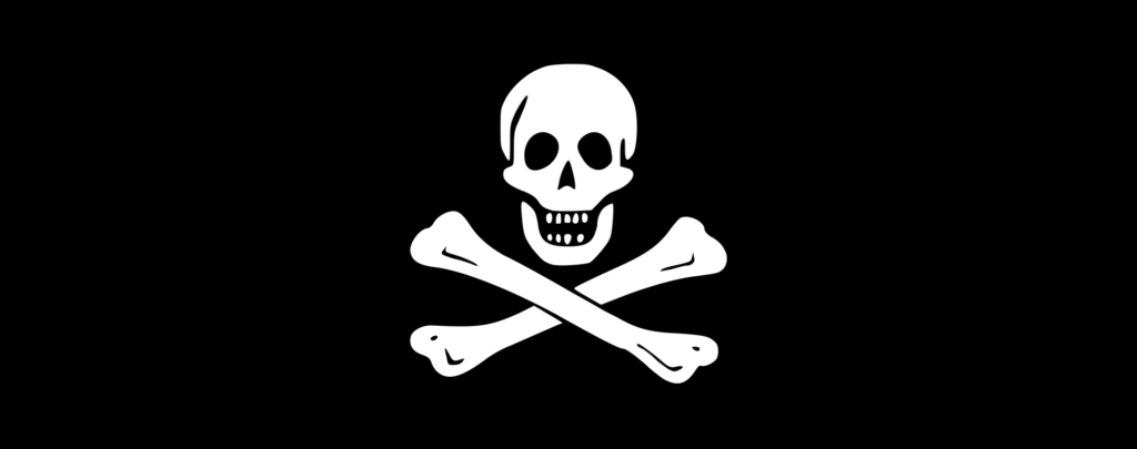 Símbolo #10: Calavera y Tibias Cruzadas (Bandera Pirata)